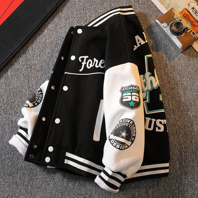 Boys' outerwear: new  collection - kids' baseball jacket, autumn apparel, trendy brand jacket for boys, perfect for spring and autumn