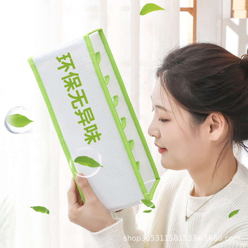 New foldable PP board pants clothing storage box sub-format drawer transparent wardrobe multi-function