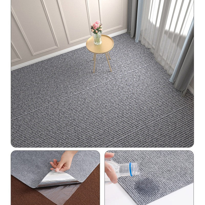 Spot splicing carpet square blanket non-slip living room bedroom children's room sound insulation floor mat dirt-resistant cat scratch self-adhesive carpet