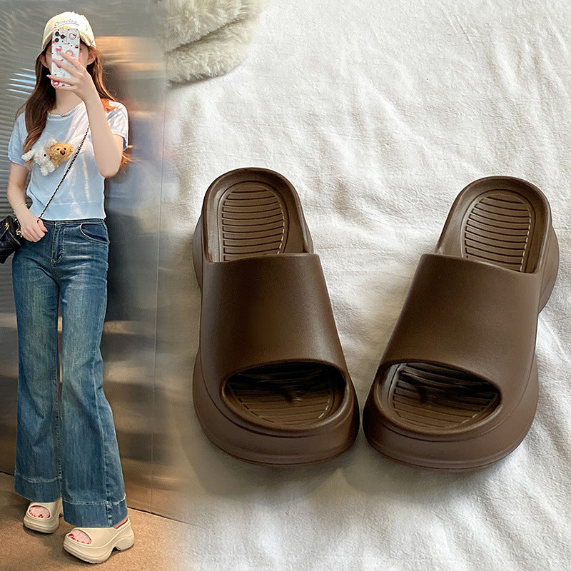 "eva platform sandals with hidden wedge heel - women's 2025 summer collection: comfortable, stylish, and perfect for beach & outdoor wear"