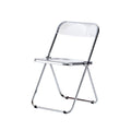Dining chair -  outdoor rainproof folding chair - plastic pp backrest chair - nordic transparent dining chair