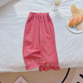 Girls' autumn  new fashion casual pants, korean style loose and stylish fresh printed wide-leg trousers for baby girls