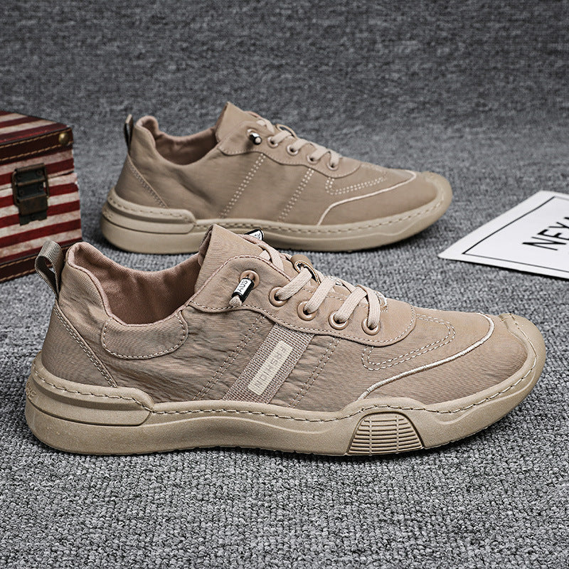 Men's spring breathable canvas shoes 2025 new men's cloth shoes korean style trendy versatile casual sneakers fashion shoes
