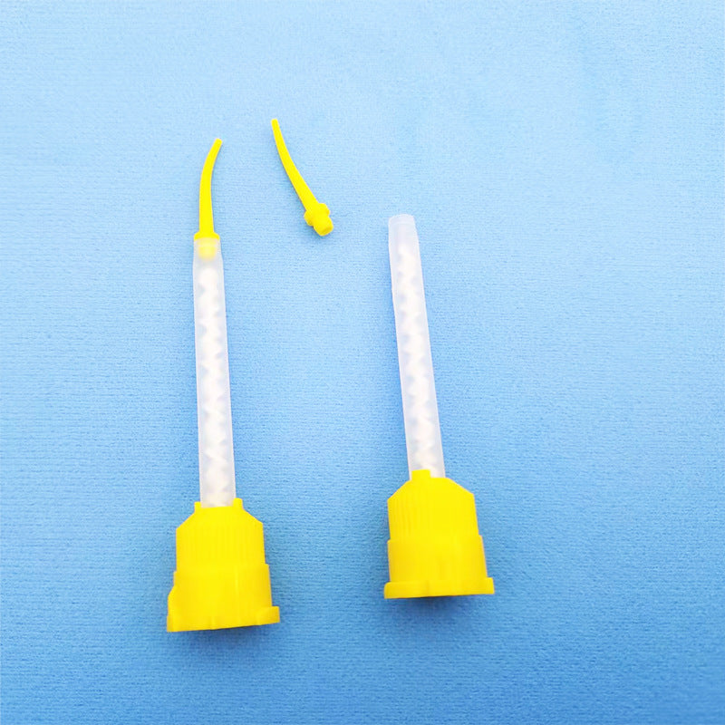 Dental double curing mixing head Silicone rubber lightweight mixing head Stirring head Delivery head Silicone impression material