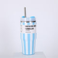 Amazon 14oz mini insulated tumbler 2nd generation - striped car cup, 304 stainless steel, vehicle-mounted ice tumbler
