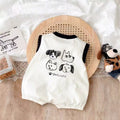 Baby sleeveless romper summer thin newborn cartoon crawling suit 0-2 years old korean style baby romper 1