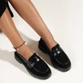 plus size loafers women's spring shoes new arrivaljkflats black british style fashionflats small leather shoes