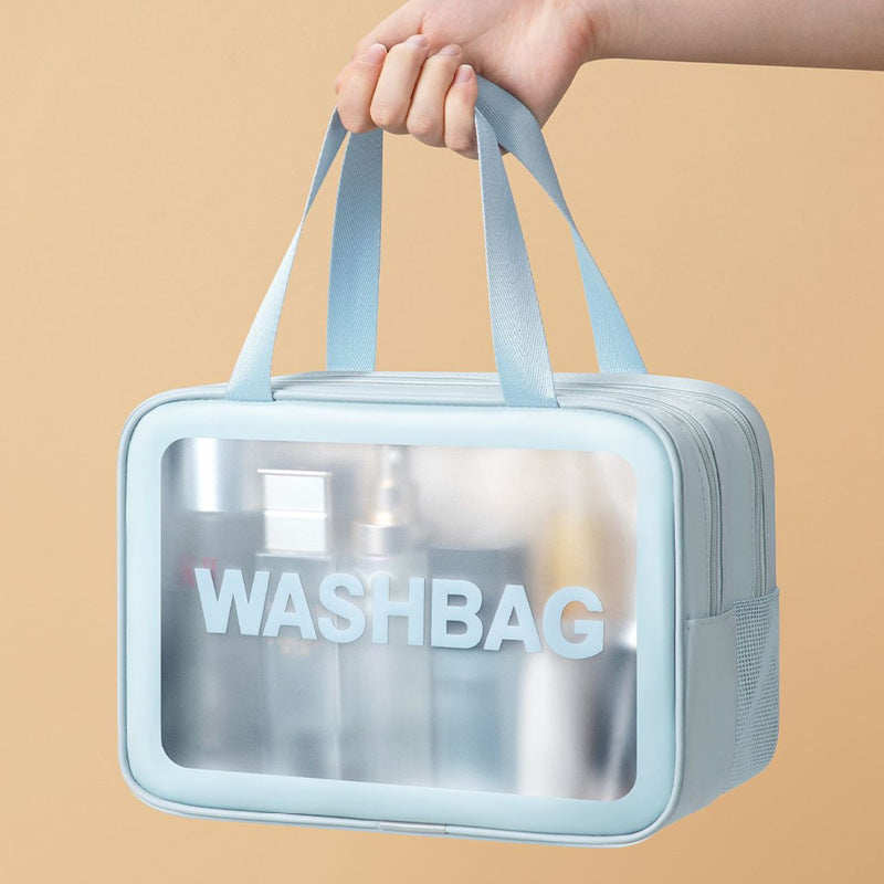 PVC cosmetic toilet bag waterproof portable large capacity swimming bag bath bag cosmetic bag fitness travel storage bag