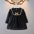 Baby girl princess dress spring dress for girls kids  new stylish puff sleeve dress wholesale