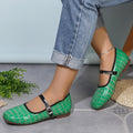 Exportplus size square toe mary jane leather shoes  spring & fall new arrivalflats one-word buckle women's shoes textureflatsflats