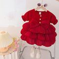 Girls' new princess dress  - stylish summer dress for little girls, perfect for first birthday parties and baby showers - puffy and fluffy!