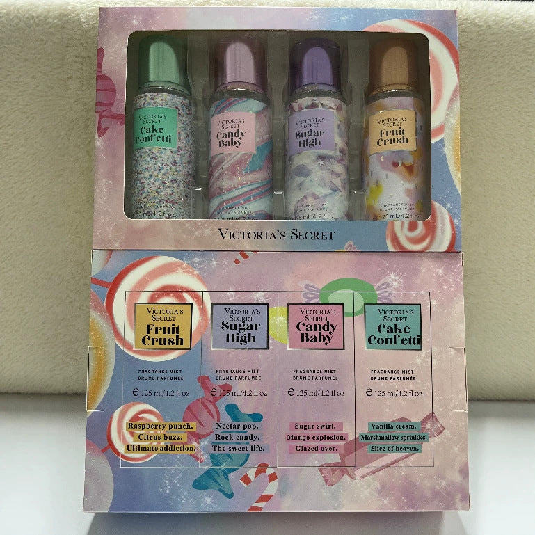 Victoria's secret mini fragrance set long-lasting fragrance moisturizing fragrance spray 125ml*4
