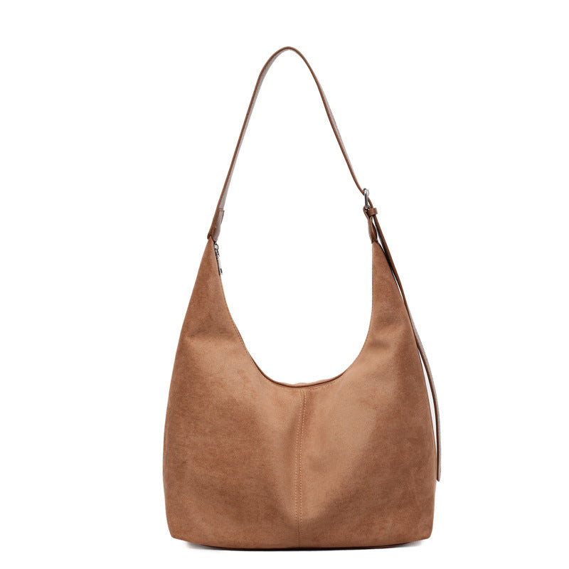 Retro large-capacity frosted bag for women new arrival mother-in-law bag fall and wintereasiest for match atmosphere bag casualwork clothing work bag
