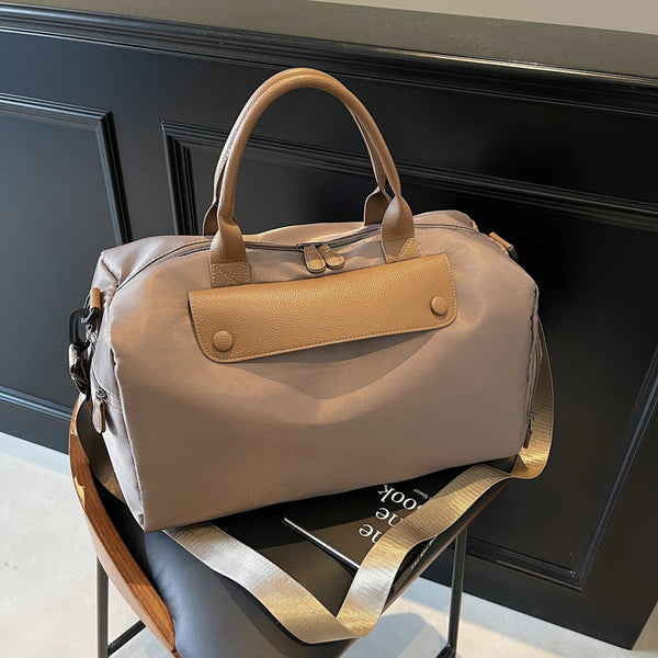 Multifunctional large-capacity luggage bag women's  new fashion lightweight travel bag independent shoe compartment sports fitness bag