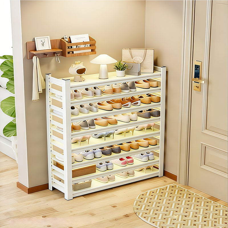 Household steel shoe rack floor-standing multi-layer storage rack simple storage rack entrance entrance door large-capacity shoe cabinet