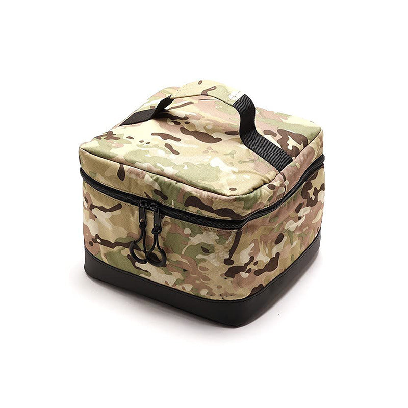 Outdoor camping storage bag Picnic multi-functional waterproof baffle storage Large capacity portable Oxford cloth storage box
