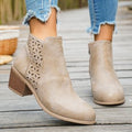 autumn new arrival: plus size chunky heel ankle boots for women, sizes 36-43. price difference: $0.67. available for  and  dropshipping