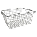 Ins style metal shopping basket iron basket storage basket hand basket desktop miscellaneous storage basket storage basket