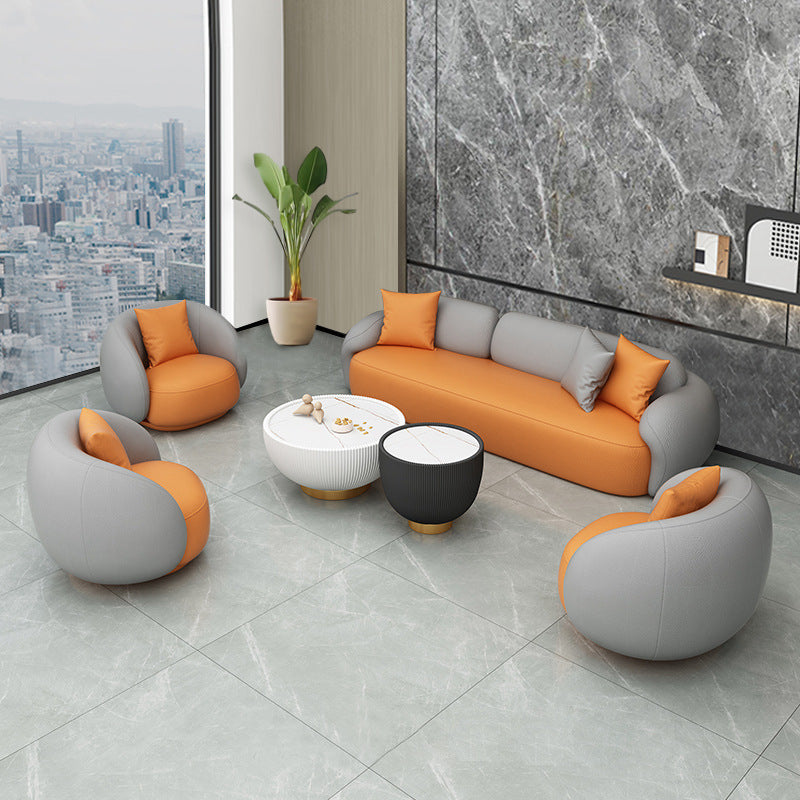 Nordic tech fabric mini sofa set - ideal for living rooms, yoga studios, beauty salons, clothing stores, reception areas, and waiting lounges