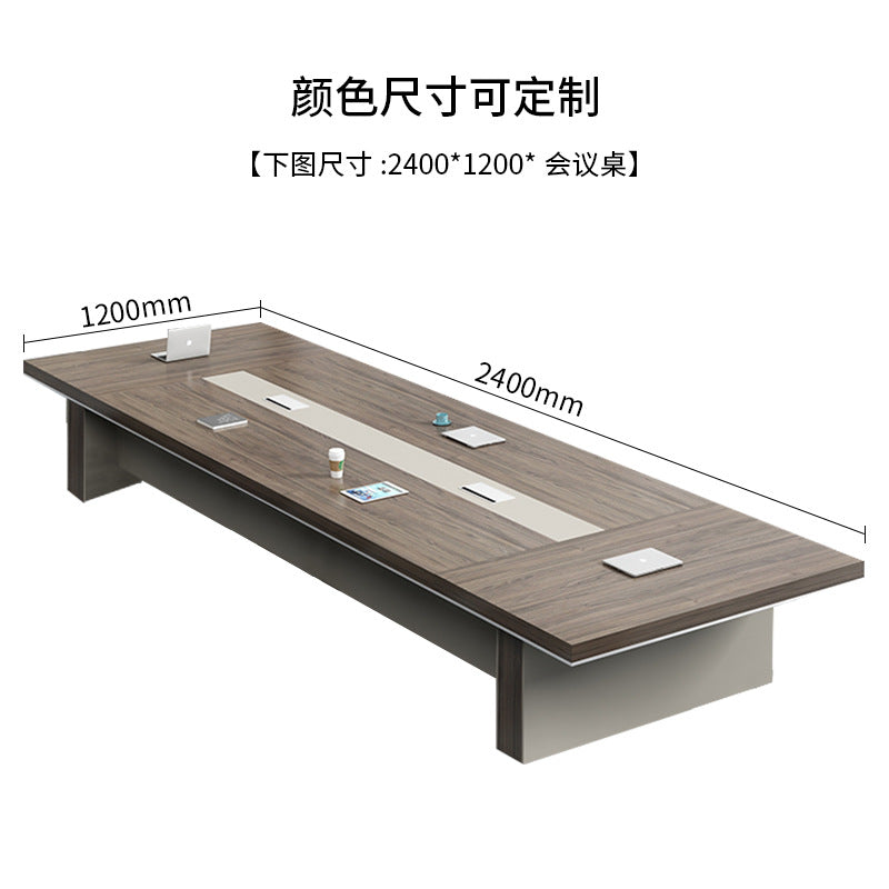 Conference table workstation long table conference room reception desk large conference table minimalist modern table and chair set