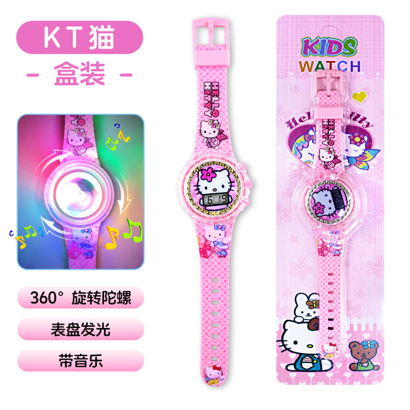 New sanrio colorful light-up children's electronic watch - my melody & hello kitty - perfect gift for kindergarten & elementary school boys & girls