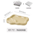 Ins ceramic jewelry tray necklace glasses display plate entryway key storage bedroom vanity decorative ornament