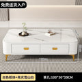 Tv cabinet coffee table living room for home small apartment 2025 modern casual tea table scandinavian floor-to-ceiling glass coffee table combination