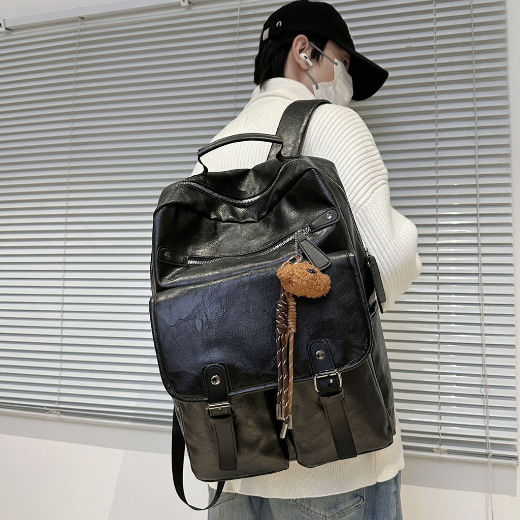 School bag boys large capacity Korean version versatile backpack Japanese literary versatile junior high school students girls backpack