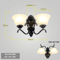 American casual wall lamp single head bedside lamp bedroom lighting living room background wall scandinavian lighting aisle corridor iron art
