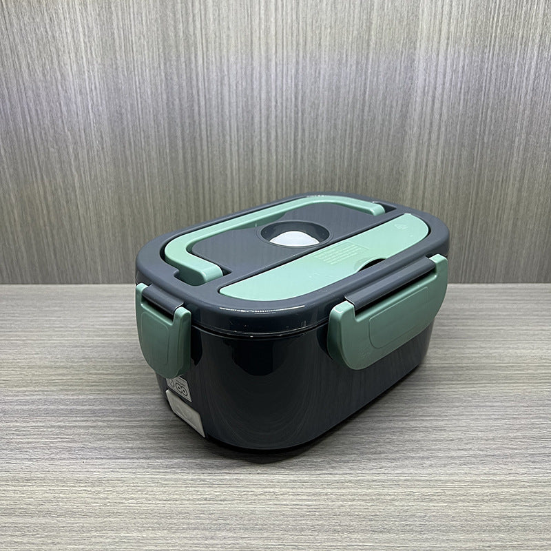 Car-mounted household electric lunch box 304 stainless steel heated lunch box dual voltage thermal insulation handy gadget for bringing meals to work