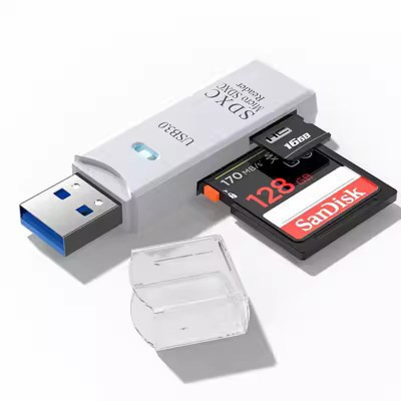 Factory wholesale usb 3.0 card reader for mobile phones, tf, camera, sd high-speed memory card 2-in-1 otg memory card reader