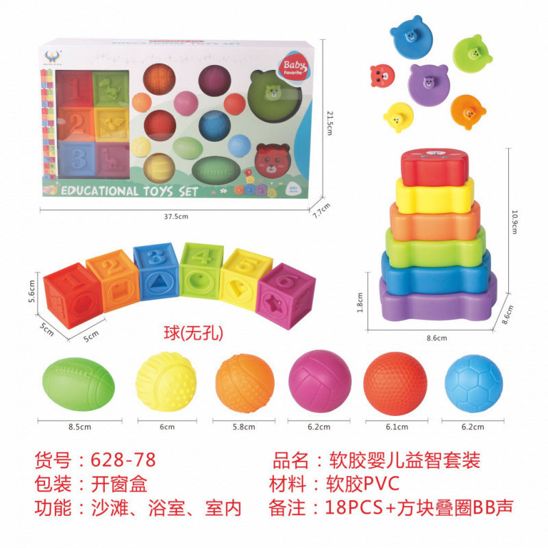 Cross-border  export soft glue water spray dinosaur unicorn marine animal children's bathroom pairing water toy