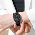 e-commerce square case personalized creative men's watch wholesale fashion retro silicone strap student quartz watch for men
