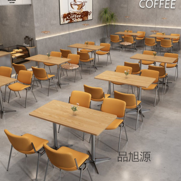 Nordic Western Restaurant Retro Plate Table and Chair Combination High-end Cafe Leisure Backrest Chair Create Bar Dining Table and Chair