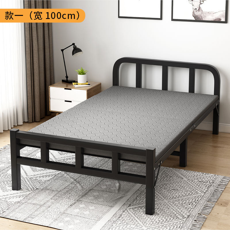 Folding bed single bedfor homenap bed office lunch break bed dormitory iron rental house simple bed companion bed