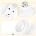 Voice-activated night light with socket usb multi-function smart power strip home led soft light energy-saving eye protection table lamp