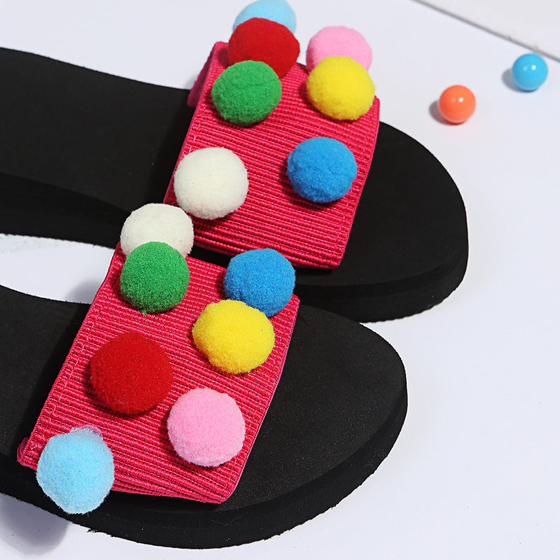 Amazon aliexpress plus size fashion women's sandals women's summer outwear plus size candy color one-line sandals wholesale