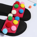 Amazon aliexpress plus size fashion women's sandals women's summer outwear plus size candy color one-line sandals wholesale