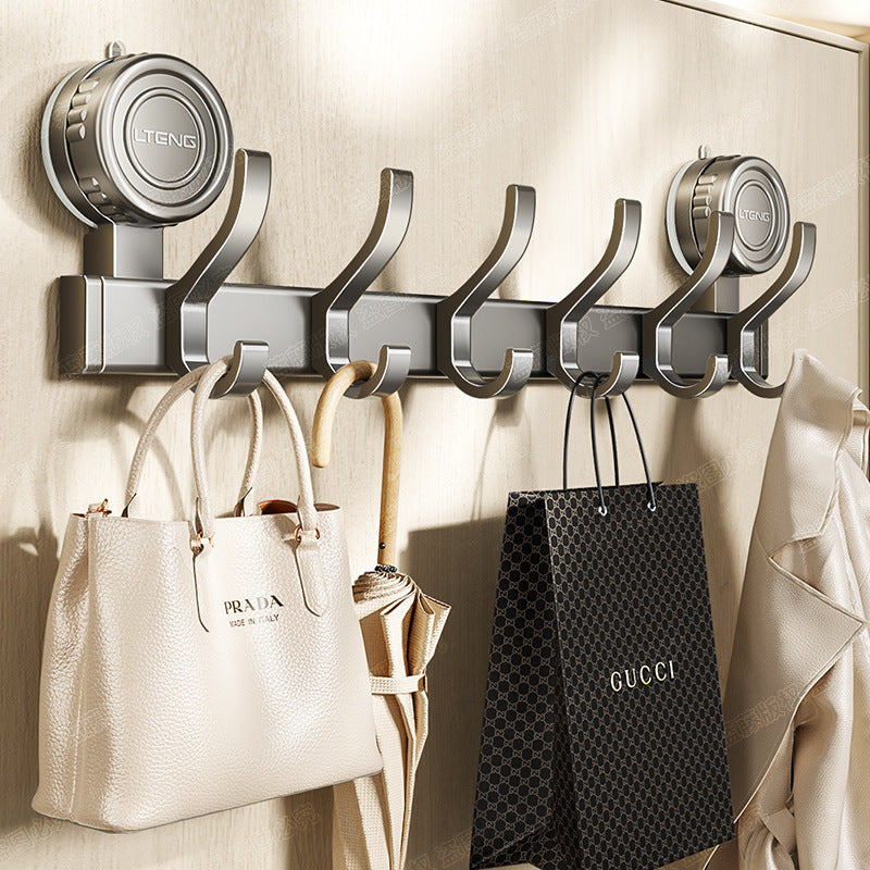 Strong vacuum suction cup hook No punching Strong load-bearing door Hanging hanger Entry door Clothes rack Storage