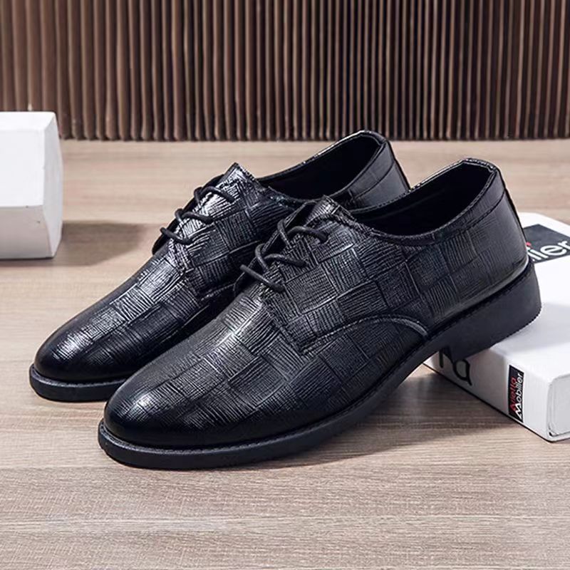 Clearance sale: men's leather shoes - new korean style business shoes, trendy and versatile formal & casual leather flats
