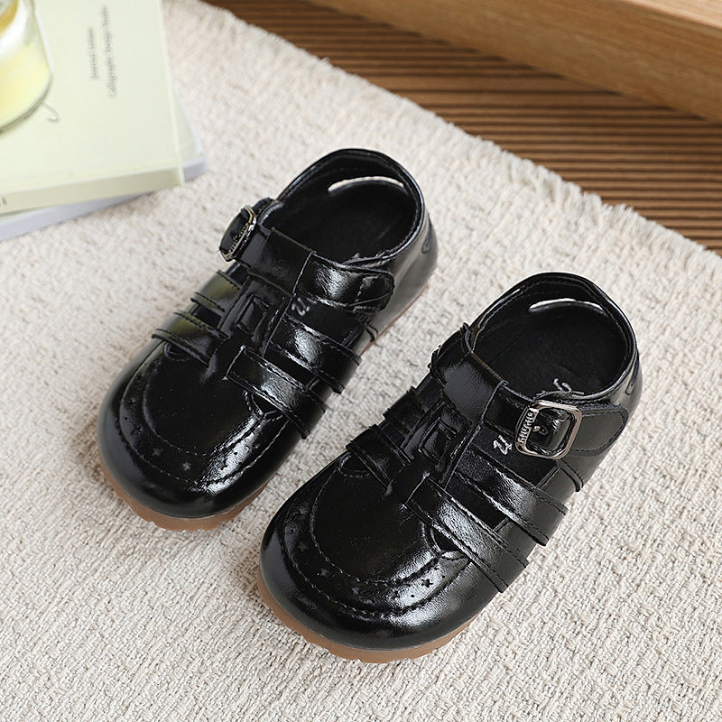 Vancahao kids shoes retro birkenstock shoes fashion boys casual frame shoes baby girl roman sandals