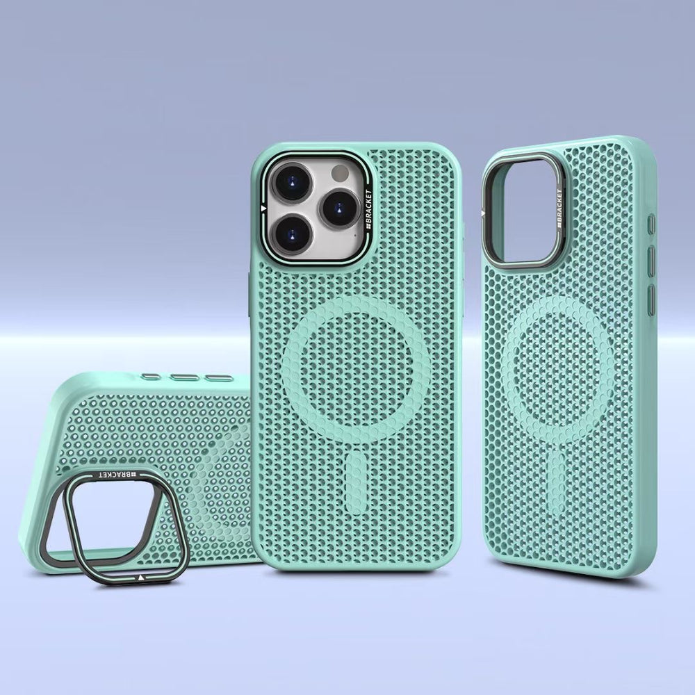 Premium mesh lens protection iphone 15/17 pro max case - breathable & heat dissipating for apple 14