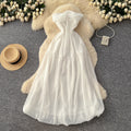 Frenchniche stylesense of design knot sexytube topdress women's beach vacation dress long dress spring summer