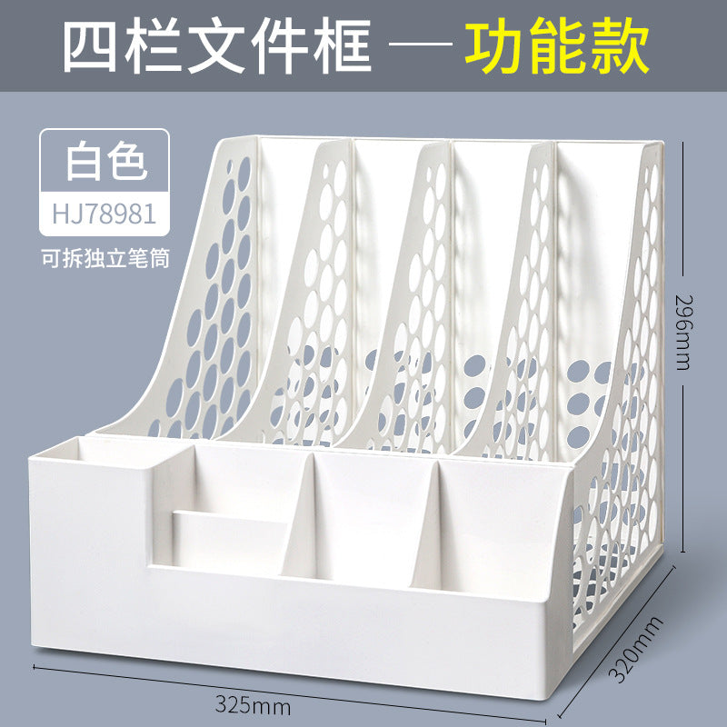 Desktop File Shelf Bookstand Desk File Shelf File Frame File Basket Data Shelf File Storage Box