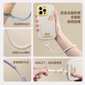 New adjustable buckle short phone lanyard - durable, sturdy, drop-proof, minimalist braided wrist strap for men and women