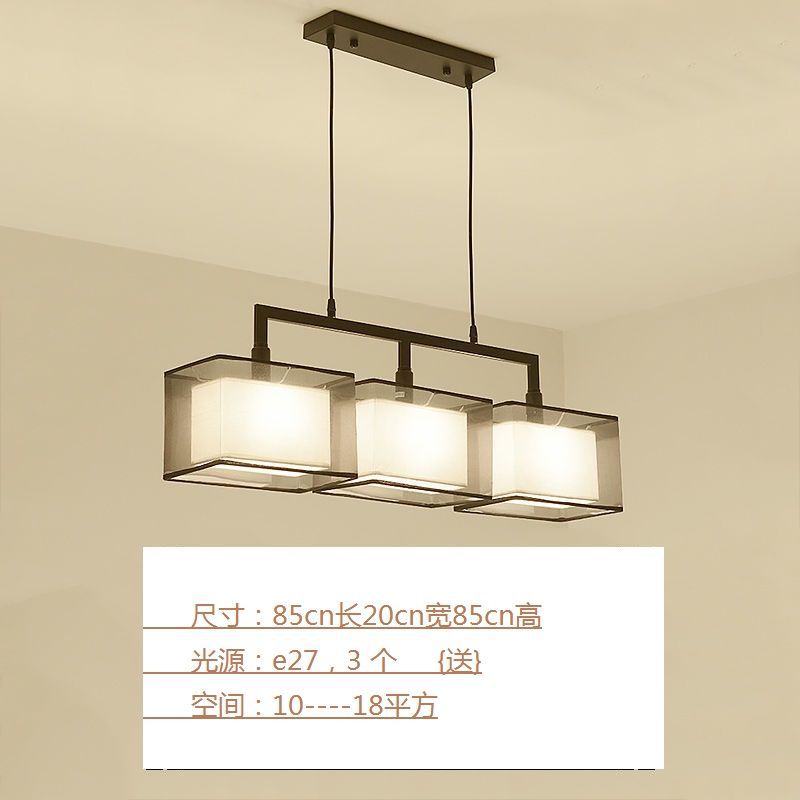 Restaurant chandelier three-head dining table lamp creative stylish tea room lamp modern casualchinoiserie zen bar lamp