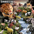 Animal model kids' simulation toys wildlife zoo baby farm set early education cognitive toys for boys and girls - great for flea markets!