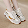 plus size women's shoes new arrival leather sneakers women's k-styleeasiest for matchflatscasual soft bottom running dad shoes