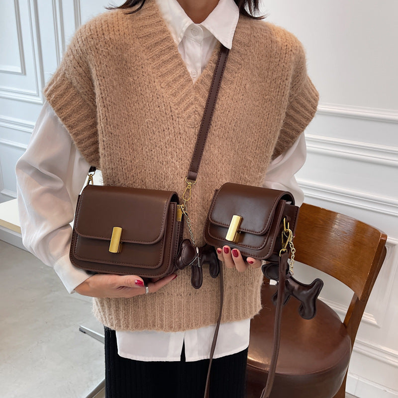 Cross-border customized small bag women's 2025 new versatile fashion messenger bag texture fashionable commuter shoulder small square bag
