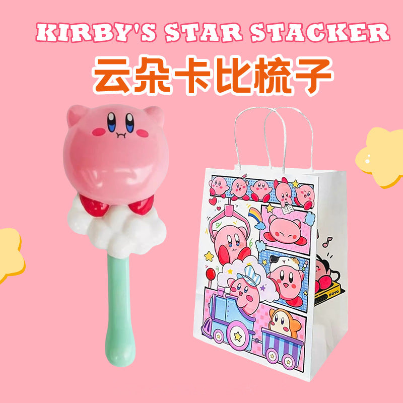 Cute kirby air cushion comb - anti-static, cartoon design, girly massage comb for home use, kids & girls